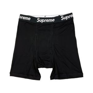 Supreme x Hanes Boxer Briefs Black
